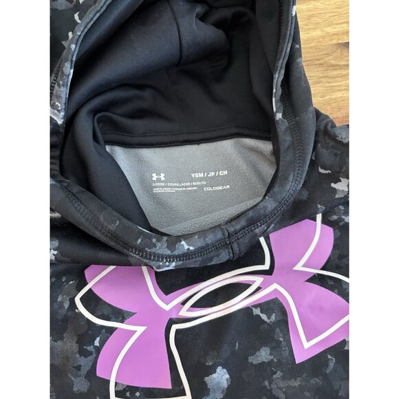 Under Armour Hoodie Youth Girl YOUTH SMALL Coldgear Loose Active Sporty School - Picture 6 of 9